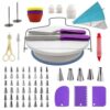 106pcs Cake Decoration Kit Turntable Pastry Fondant Tool Bake Dessert Tools