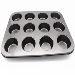 12 Slots Cake Moulds Non-stick Carbon...