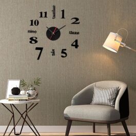 3D Wall Clock DIY Large Modern...