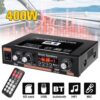 400W 2CH Mini HiFi Digital Audio Stereo Power Amplifier Bass Bluetooth FM Car Home