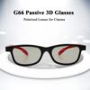 G66 Passive 3D Glasses Polarized Lenses For Cinema - Black