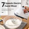 Scarlett 7 Speed Electric Hand Mixer Whisk Egg Beater Cake Baking