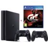 Sony PS4 Console Slim 500GB + Gran Turismo Sport Game + Extra Pad