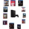 Sony PS4 Slim 500GB Console - Black +12 Latest Games Installed