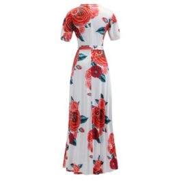 Floral Printed Short Sleeve Dress