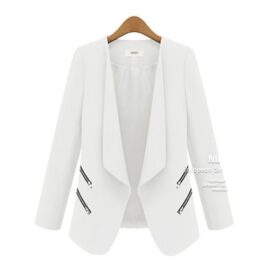 Slim-fit Small Suit Zip Pocket Jacket