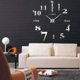 Stick On Wall Clock DIY Large...